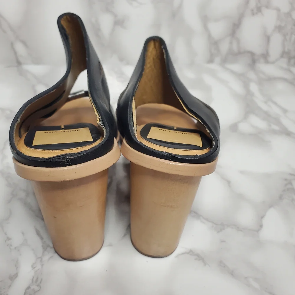 Dolce Vita Black Women's Heeled Sandals Size 6 - Picture 4 of 7